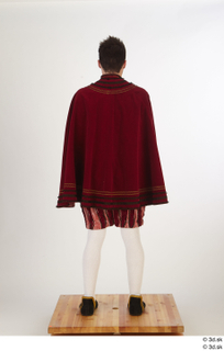 Photos Man in Historical Dress 27 a poses red cloak whole body 0005.jpg
